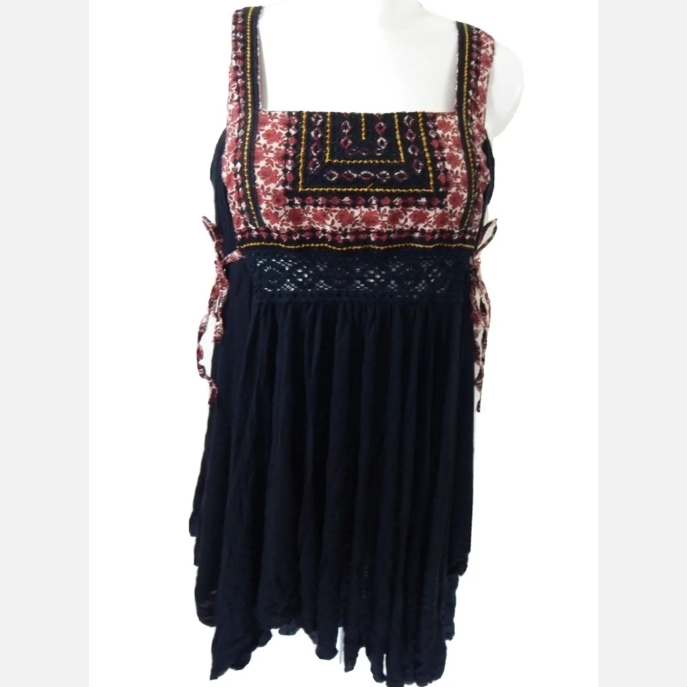 Free People Asymmetrical Hem Side Tie Tunic